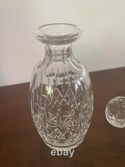 Waterford LISMORE Crystal Spirit Decanter with Multi Cut Stopper 10 5/8'' Tall