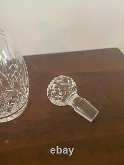 Waterford LISMORE Crystal Spirit Decanter with Multi Cut Stopper 10 5/8'' Tall