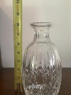 Waterford LISMORE Crystal Spirit Decanter with Multi Cut Stopper 10 5/8'' Tall