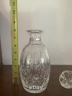 Waterford LISMORE Crystal Spirit Decanter with Multi Cut Stopper 10 5/8'' Tall