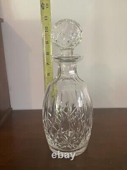 Waterford LISMORE Crystal Spirit Decanter with Multi Cut Stopper 10 5/8'' Tall