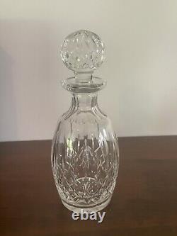 Waterford LISMORE Crystal Spirit Decanter with Multi Cut Stopper 10 5/8'' Tall