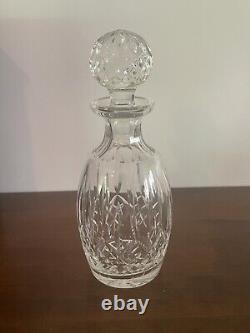 Waterford LISMORE Crystal Spirit Decanter with Multi Cut Stopper 10 5/8'' Tall