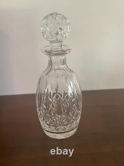 Waterford LISMORE Crystal Spirit Decanter with Multi Cut Stopper 10 5/8'' Tall