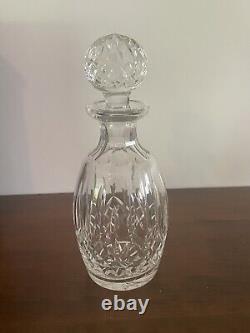 Waterford LISMORE Crystal Spirit Decanter with Multi Cut Stopper 10 5/8'' Tall