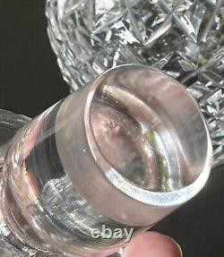 Waterford Liquor Decanter Bottle Clear Glass Cut With Stopper Diamond Panels