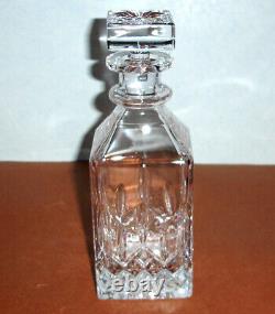 Waterford Lismore Classic Square Crystal Decanter 8.75H #40003432 New