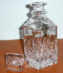 Waterford Lismore Classic Square Crystal Decanter 8.75H #40003432 New