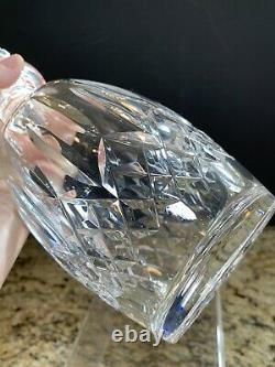 Waterford Lismore Crystal Vertical Cut Whiskey Liquor Decanter Stopper Ireland