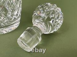 Waterford Lismore Cut Crystal Spirit Decanter w Stopper Gothic Mark 10 5/8'