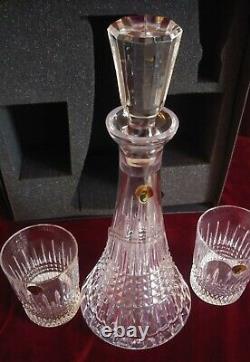Waterford Lismore Diamond Decanter and Highballs in presentation box