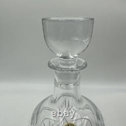 Waterford Seahorse Nouveau Decanter & Stopper Elegant Crystal Barware