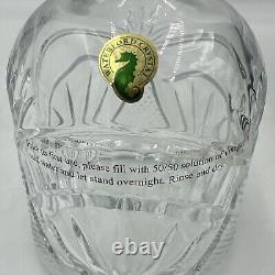 Waterford Seahorse Nouveau Decanter & Stopper Elegant Crystal Barware