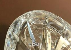 Waterford Signed Overture Cut Crystal Glass Oval Liquor Decanter w Stopper