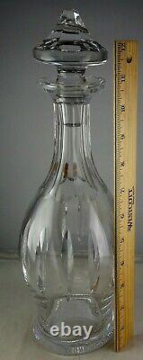 Waterford Tall Crystal Glass Decanter Cut Vertical Pattern Made In Ireland