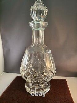 Waterford crystal Lismore 12 footed brandy decanter with stopper Signed