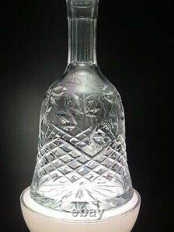 Wedgwood Crystal SOVEREIGN Decanter & Stopper Floral Cut MINT W STICKER