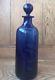 William Yeoward Crystal Fern Decanter Bottle Large Bristol Blue Cobalt