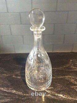 William Yeoward Pearl pattern crystal decanter cut & engraved