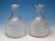 Wonderful Pair Of Vintage Russian Cut Glass Decanters