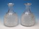 Wonderful Pair Of Vintage Russian Cut Glass Decanters